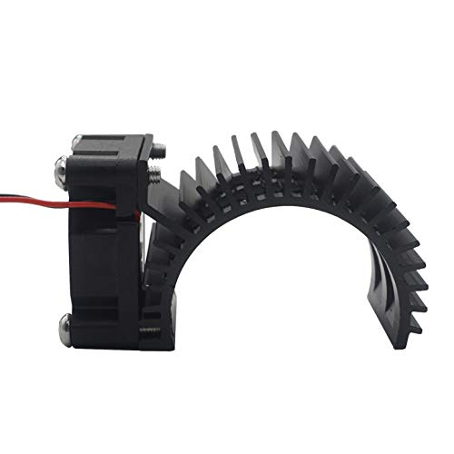 ShareGoo RC 540 545 550 Brushless Brushed Motor Heatsink with Cooling Fan 5-6V for HSP HPI Wltoys Himoto Tamiya 1/10 RC Crawler Truck Off Road Buggy Car