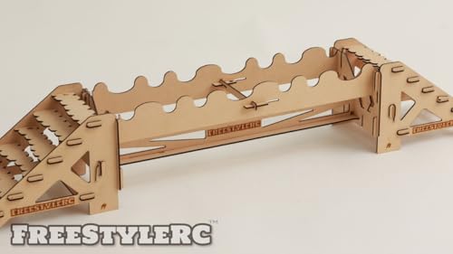 FreeStyleRC FS-003,Beams＆Stairs Obstacle,1/18 1/24 RC Crawler,Wooden kit that Requires Assembly