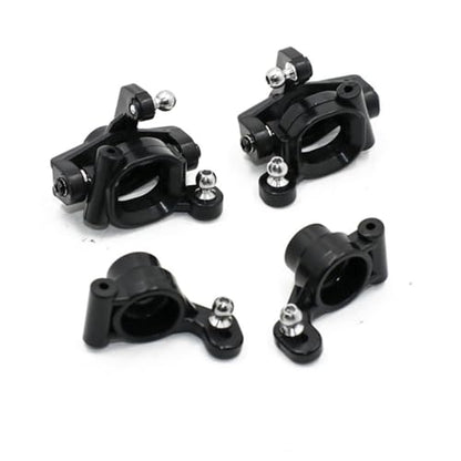 Compatible with Wltoys 144001 144010 124016 124017 124019 RC Car Upgrade Parts Steering Knuckles C-Hub Carrier Rear Hub Set RC Car Accessories