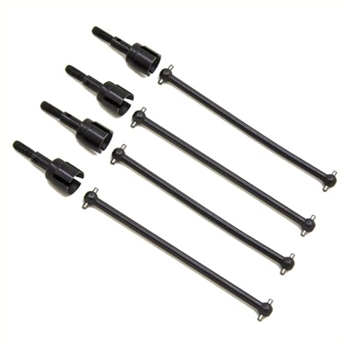 RC Car Accessories for HSP 94111 94108 94170 1/10 rc Car Replacement Parts 4Pcs Steel Dogbone Drive Shaft Wheel Axle 08029 02033 Black