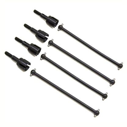 RC Car Accessories for HSP 94111 94108 94170 1/10 rc Car Replacement Parts 4Pcs Steel Dogbone Drive Shaft Wheel Axle 08029 02033 Black