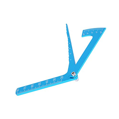 RC Adjustable Ruler Camber, Metal 3 in 1 RC Scale Adjusting Measurement Wheel Height Rim Camber Tool Angle Ruler Tool for 1/8 1/10 RC Car Tire Rc Camber