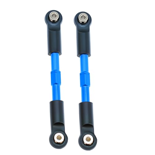 Aluminum Front & Rear Pull Rod Linkage Upgraded Set for Arrma 1/10 Gorgon Vorteks Fury Quake 2WD RC Truck,Replace#ARA330753(Blue) - color: Blue