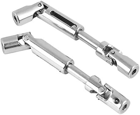 RC Car Drive Shaft, 2 Pcs Metal Universal RC Drive Shaft for WPL 1/16 Scale RC Military Truck RC Model Upgrade Parts Accessories