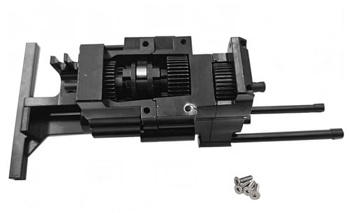 Metal Transmission Gearbox Case with Gear Set & Rod Kit Upgrade for Axial SCX10 Pro 1/10 RC Crawler, Replaces AXI03028.