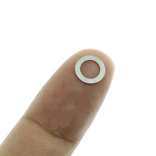 100PCS Stainless Steel Washers 5mm Shim Replacement Parts Pack (5x8x0.5mm) Thin Shim Adjusting Washer Small Outer Diameter Washer