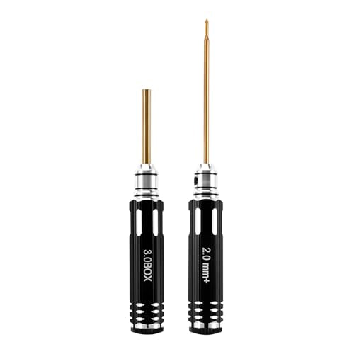 INJORA 2.0mm+ Phillips Screwdriver 3.0mm Hex Nut Driver, RC Tool for SCX30