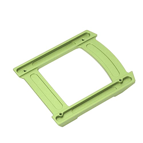 RC Skid Plate, Aluminium Alloy Glide Chassis Set for 1/10 Cars, with Stable Performance and Scratch Protection (Green)