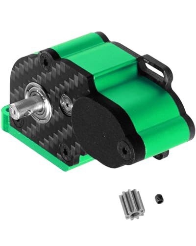 LCG Center Gearbox Transmission Box Upgrades Part for SCX10 SCX10 II 90046 90047 1/10 RC Crawler Car,Aluminum Middle Transmimssion Gearbox,Green - color: Green(1pc)
