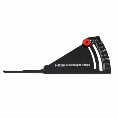 Aluminum RC Car 3–42mm Ride Height Gauge for 1/10 On-Road RC Cars | Aluminum Measuring Ruler,1/10 On-Road Gauge,RC Models Chassis Adjustment