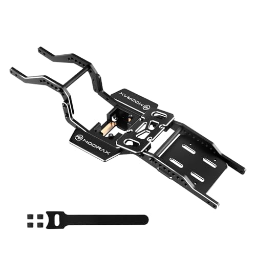 Aluminum LCG Chassis & Brass Skid Plate Kit 10° Angled for TRX4M | CNC Precision, Chassis Upgrade, Supports Multi-point Shock Installation