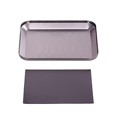 Replacement Part For Aluminum Alloy Screws Tray Nut Tray With Magnetic Pads For RC Hobby Plane Car Repair Tools Upgrade Supplies - (Color: Silver) - color: Silver