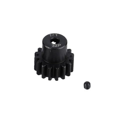 5Pcs Metal Steel 32P Pinion Gear Sets 13T 14T 15T 16T 17T with Hex Key for 1/10 Crawler Truck Traxxas Arrma HSP HPI AXIAL Tamiya LOSI RC Car Upgraded Parts (13T 14T 15T 16T 17T) - style: 13T 14T 15T 16T 17T