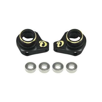 Hobby Details Aluminum Rear Axle Gear Box Skid Link Wheel Upgrade Set for 1/30 Axial SCX30 Jeep Wrangler RC Cars, Red (Brass kunckles) - color: Brass Kunckles