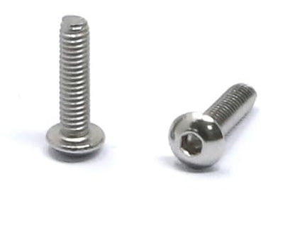 iexcell 100 Pcs M2.5 x 10mm Thread Pitch 0.45 mm Stainless Steel 304 Hex Socket Button Head Cap Screws Bolts Kit - size: M2.5 x 10mm