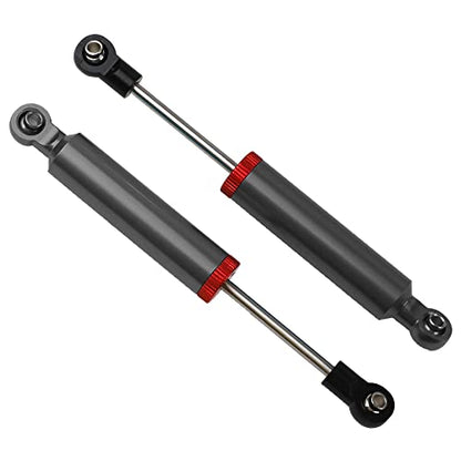 4Pcs RC Car Shocks Shock Absorber Internal Spring Shocks Damper Upgrade Parts Compatible with Axial SCX10 Traxxas TRX4 Redcat Tamiya 1/10 RC Crawler (Hole Distance:110mm, Black)