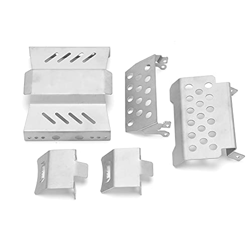 RiToEasysports RC Chassis Armors, Stainless Steel Chassis Armor Plate Skid for GEN8 1/10 RC car Model Car Accessories