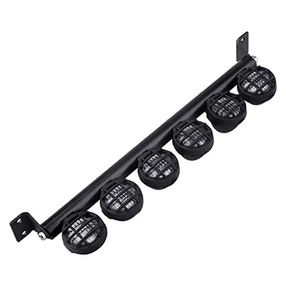 110mm 1/10 RC LED Light Bar Roof LED Lamp Kit 6 Lights LEDs for TRX4 Traxxas Slash 4x4 2WD Stampede SCX10 & SCX10 II Redcat Gen7 Gen 8 Crawler Car Truck