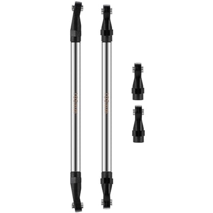 2Pcs Stainless Steel Link Rod Linkage Plastic Link Rod End，105mm | 55mm-155mm，Upgrade Parts，For Axial 1/10 SCX10 TRX4，RC Crawler Car - style: 105mm