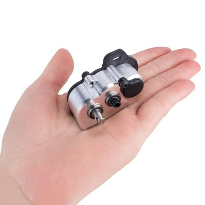 Ultralight LCG Transmission Tiny Gearbox with Slidable Shim for Portal Axle 1/10 RC Crawler LCG Chassis Capra F9 AR45 Axle (Silver)