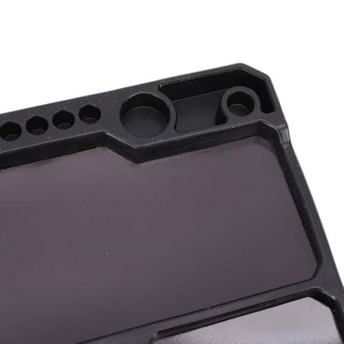 Silicone Tool Tray, Non Slip Parts Organizer with Magnetic Screw Holder, Divided Compartments for 1 10 RC Crawler Car Repair, Model Builders and Electronics Work