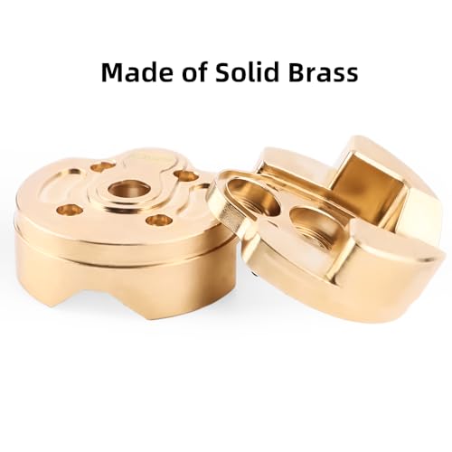 GLOBACT 2PCS Brass Portal Knuckle Weights 170g Steering Cover Housing for AXAIL SCX10 III AXI03007 Capra 1.9 UTB AXI03004 1/10 RC Crawler Upgrade Parts