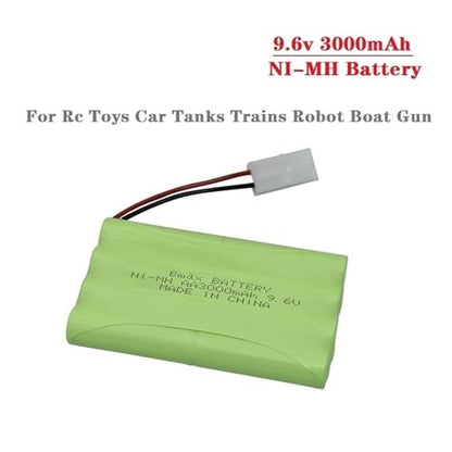 9.6v 3000mah Rechargeable Battery for Rc Toys Cars Robots Gun NiMH Battery Batteries Pack(5Pcs)
