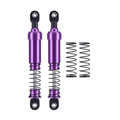 1/10 rc crawler shocks,75mm-115mm optional Big Bore Shocks with Oil Filled for LCG Cheater Rigs Capra SCX10 TRX4 Gspeed V4 Elem ent Comp Builds (Purple 105mm 2pcs) - color: Purple 105mm 2pcs