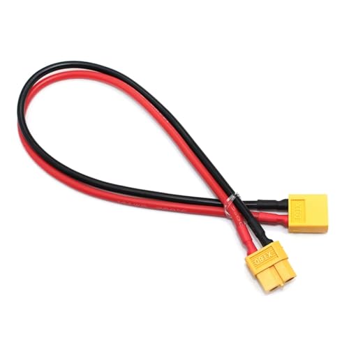 XT60 Female To Male XT60 14awg 150mm 200mm 300mm Silicone Wire Connector Plug Adapter Extended Cable For RC Tracked Car Lipo Parts Replacement RC Upgrade Parts(300mm) - size: 300mm
