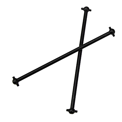4Pack Front/Rear Center Drive Dogbone Shaft 100mm 538104 Transmission Shaft Compatible with Redcat Racing HSP HPI FS-Racing 1/10 RC Car Monster Truck (Black) - color: Black