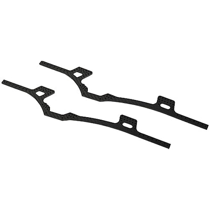 Adjustable LCG Chassis Carbon Fiber Frame Rails for 1/10 RC Crawler Axial SCX10 & SCX10 II 90046 90047 86100 Lower Center of Gravity Upgrade Parts