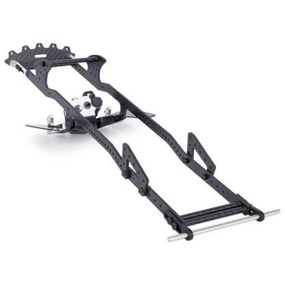 1/10 Performance Carbon LCG Chassis Kit with Gearbox & Shock Absorbers for RC Crawler SCX10 & Capra Upgrade Parts (Chassis Kit with Gearbox) - style: Chassis Kit with gearbox