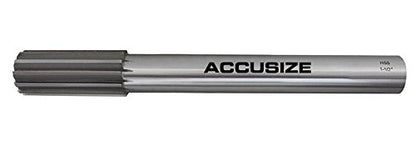 Accusize Industrial Tools 1-1/2'' H.S.S. M2 Straight Shank Straight Flute Chucking Reamer, Flute Length 3-1/2'', Oal 12-1/2'', Rh, 12 Flute, 5015-0340 | 1-1/2" HSS M2 Straight Shank Straight Flute Chucking Reamer, Flt Len 3-1/2", OAL 12-1/2", Right Hand C