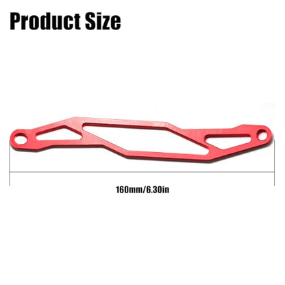TT02 Battery Plate Aluminum Alloy Battery Holder Mount Plate for Tamiya 1/10 TT02 RC Car Chassis - CNC Machined Upgrade Part - Easy Install - Fits 7.2V/7.4V LiPo/NiMH Packs - color: Red