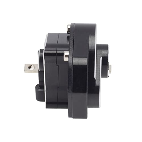 DKKY SCX24 Transmission Complete Gearbox for Axial SCX24 Bronco C10 JLU Gladiator Deadbolt 1/24 RC Crawler Upgrade Parts (Black) - color: Black