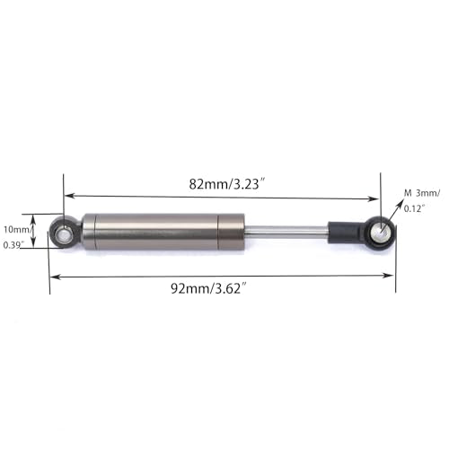 Alloy front rear built in spring shock absorber damper upgrade parts for 1/18 Axial UTB18 Capra trail buggy crawlers,Replace of # AXI213004 AXI213000(Titanium)