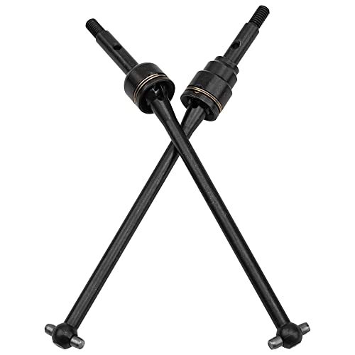 2Pairs Vgoohobby Steel Front Rear Drive Shaft CVD Driveshaft Compatible with 1/10 Traxxas Slash Rustler Stampede Hoss VXL 4X4 2WD RC Car