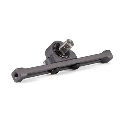 Adjustable Carrier Bearing 70mm Width Transfer Case, Aluminum Alloy CNC Machined for 1/10 RC Crawler LCG Chassis Cheater Rigs Comp Build (Gray) - color: Gray