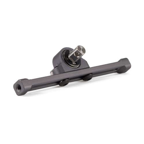 Adjustable Carrier Bearing 70mm Width Transfer Case, Aluminum Alloy CNC Machined for 1/10 RC Crawler LCG Chassis Cheater Rigs Comp Build (Gray) - color: Gray