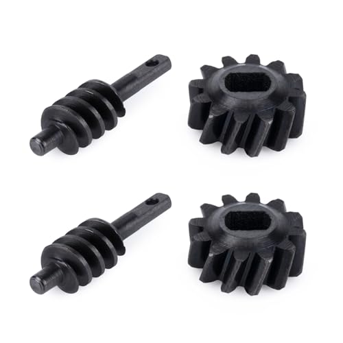 Differential Gear Worm Gear Set,Harden Steel Axle Gears for 1/30 Axial SCX30 RC Crawler Upgrade Parts, 2 Sets (2/12T,Overdrive 33%)