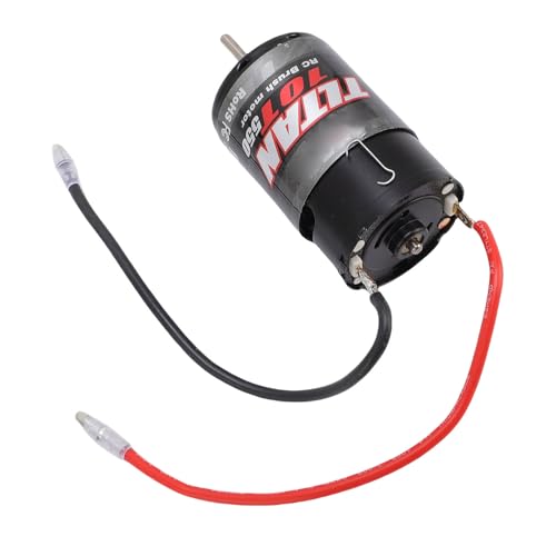550 10T Brushed Motor with Heatsink and Cooling Fan, High Speed RC Car Motor for Axial SCX10 550 Brushed Motor RC Crawler