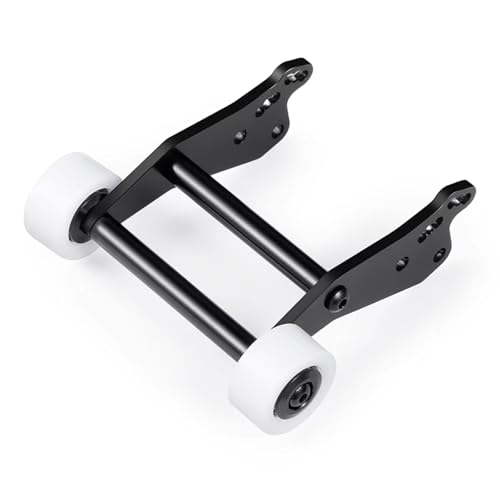 RC Modifications Spare Compatible with Mini for LMT 1/18 RC 4X4 Brushed Monster Truck RTR Upgrade Parts Aluminum Alloy Rear Head-up Double Wheel Tumbling