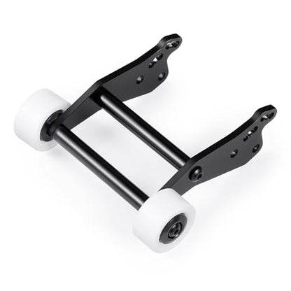 RC Modifications Spare Compatible with Mini for LMT 1/18 RC 4X4 Brushed Monster Truck RTR Upgrade Parts Aluminum Alloy Rear Head-up Double Wheel Tumbling