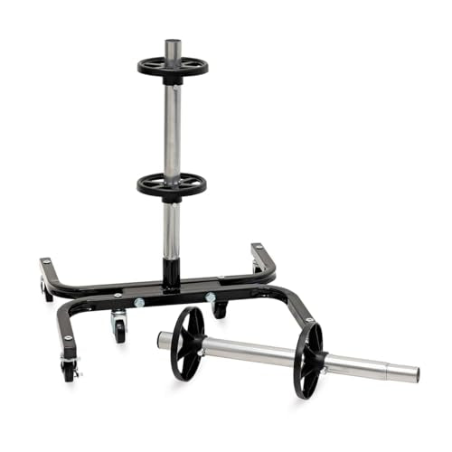 Eastwood Rolling Wheel Storage and Tire Rack Tree Dolly | Heavy Duty Tires Shelving & Rolling Tire Stand Organizer for Garage and Workshops | Holds 4 Wheels up to 275 lbs Weight Capacity