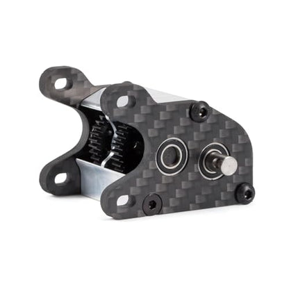 Ultralight Dual Motor Transmission 62g Aluminum LCG Transmission Gearboxes 48P Overdrive Dig Tiny Gearbox for 1/10 RC Crawler LCG Cheater Rig (Silver) - color: Silver