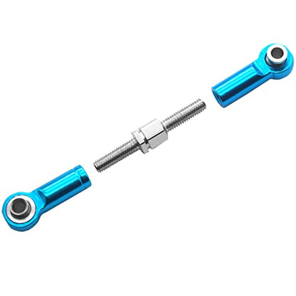 ShareGoo 9Pcs Metal Pull Rod Steering Servo Link Linkages Swing Arm Tie Rod Upper Suspension Ends Compatible with Wltoys 12428-ABC 12429 12423-ABC FY-01 FY-02 FY-03 FY-04 FY-05 FY-07 1/12 RC Car