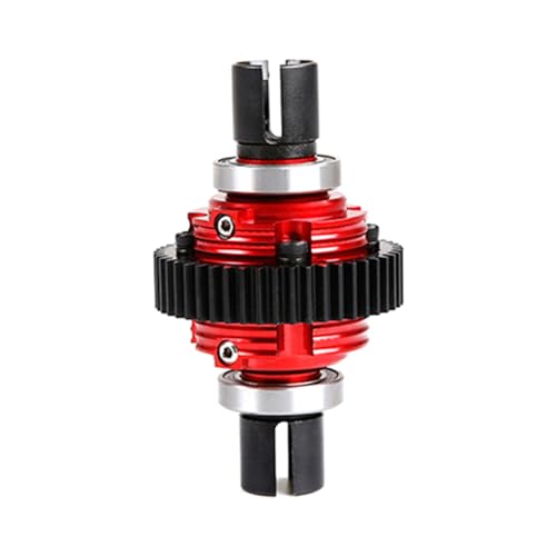 CNC Metal Complete Differential Diff.Gear Set (Red) | for 1/5 Hpi Rofun Baha King Motor Rovan Baja 5B 5T 5Sc Truck Rc Car Parts - color: Red