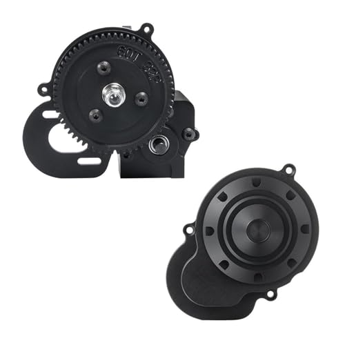 RC Car Repair Kit for Axial for Wraith for RR10 90048 90018 90053 1/10 Metal 2 Speed Transmission Center Gearbox Cover Upgrade Replacement RC Crawler Car Parts(Gearbox and Cover) - size: Gearbox and Cover