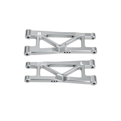 GPM Rear Lower Suspension Arm 7075-T6 Aluminum for ARRMA 1/16 Mini Kraton 3S - Upgrade Replacement A-Arm (Silver) - color: Silver