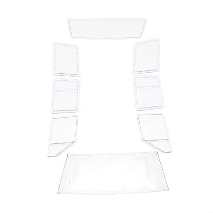 RC Car Hard Body Shell Kit,313mm Wheelbase Cherokee Body Car Shell for 1/10 RC Crawler Axial SCX10 & SCX10 II 90046 90047 TRX4 Kit (White) - color: White